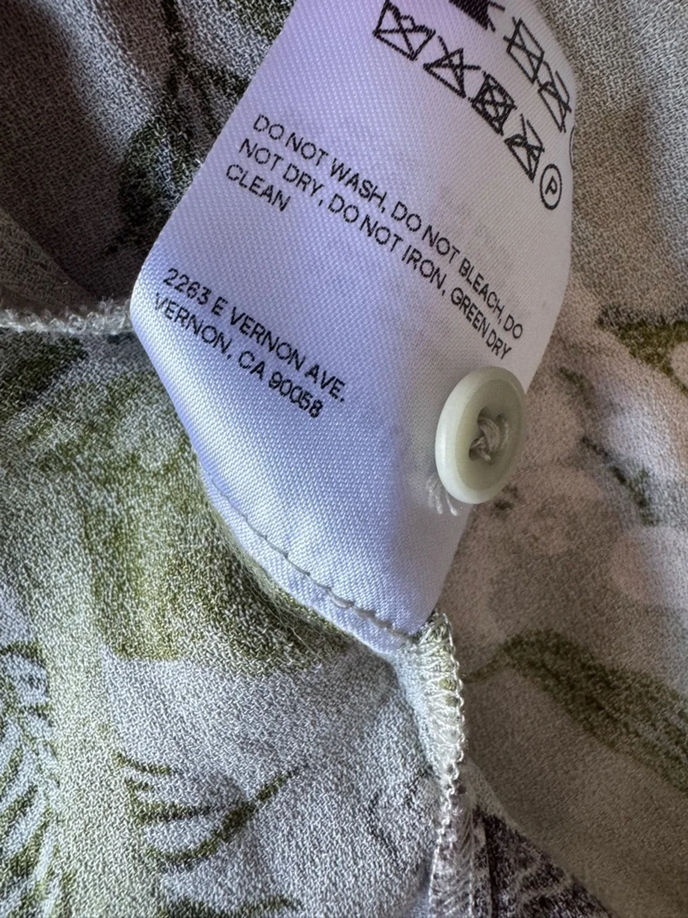 Reformation Gavin Dress Tropical Green Slit Open Back Parrots Birds Butterflies - Picture 8 of 11